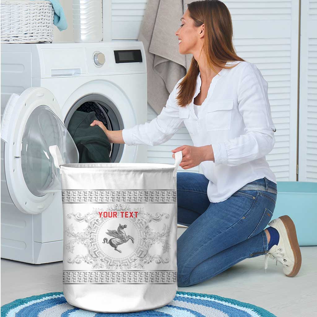 Personalized Italy Tuscany Laundry Basket Baroque Motif