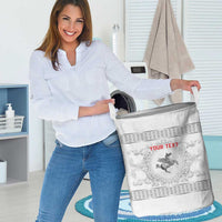Personalized Italy Tuscany Laundry Basket Baroque Motif