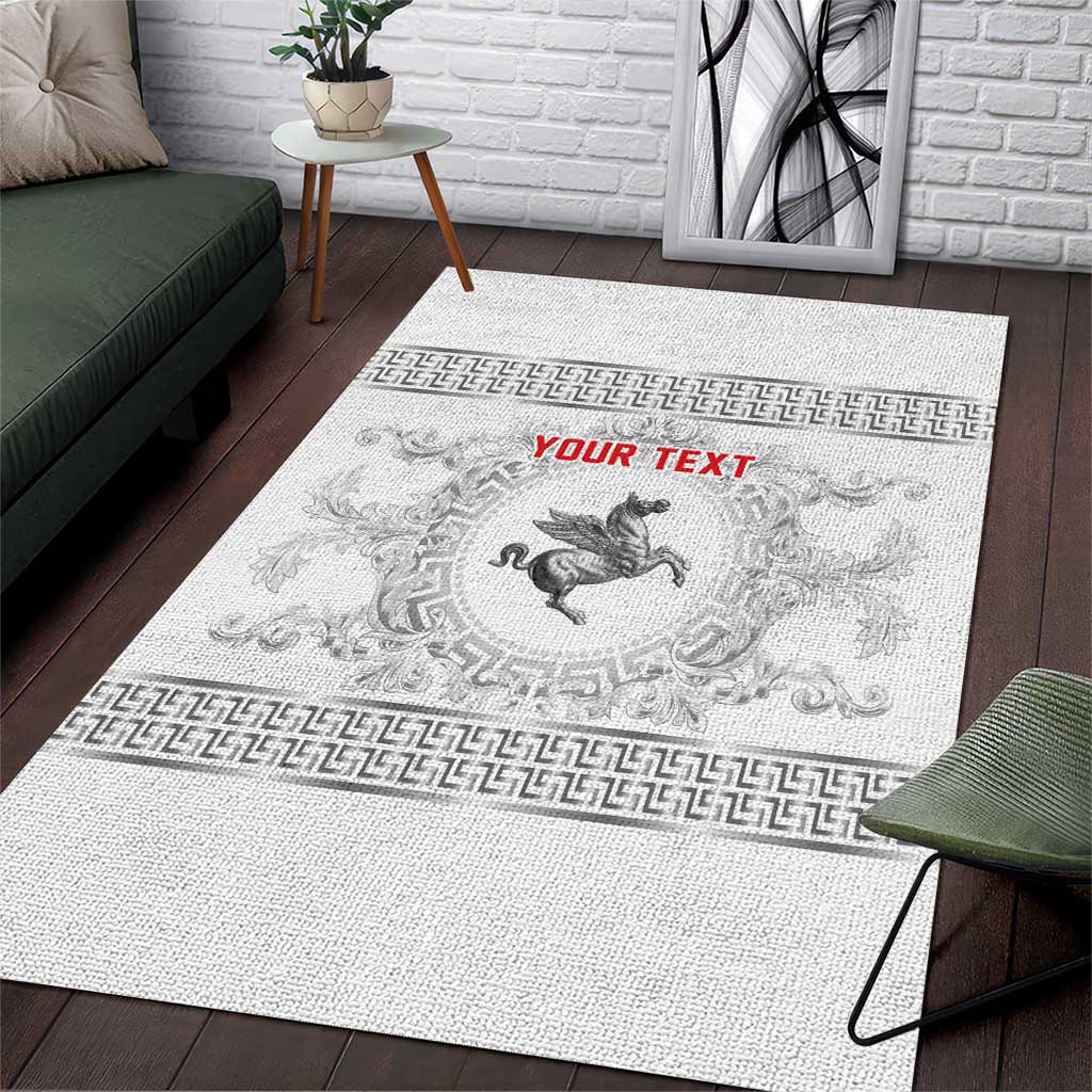 Personalized Italy Tuscany Area Rug Baroque Motif