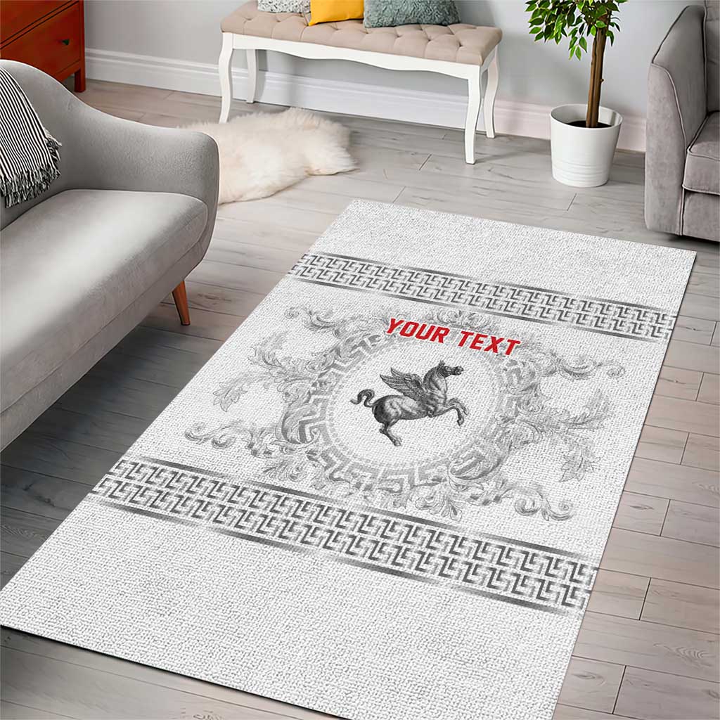 Personalized Italy Tuscany Area Rug Baroque Motif