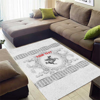 Personalized Italy Tuscany Area Rug Baroque Motif