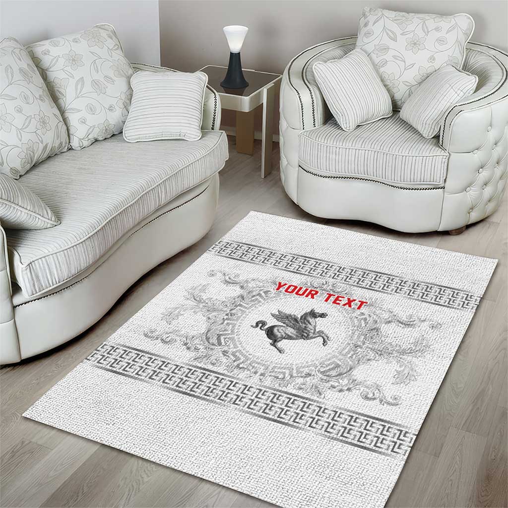 Personalized Italy Tuscany Area Rug Baroque Motif