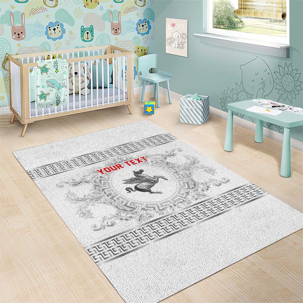 Personalized Italy Tuscany Area Rug Baroque Motif