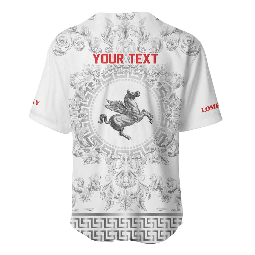 Personalized Italy Tuscany Baseball Jersey Baroque Motif