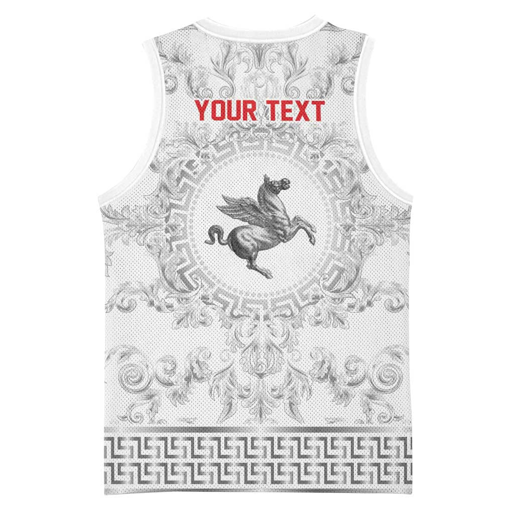 Personalized Italy Tuscany Basketball Jersey Baroque Motif