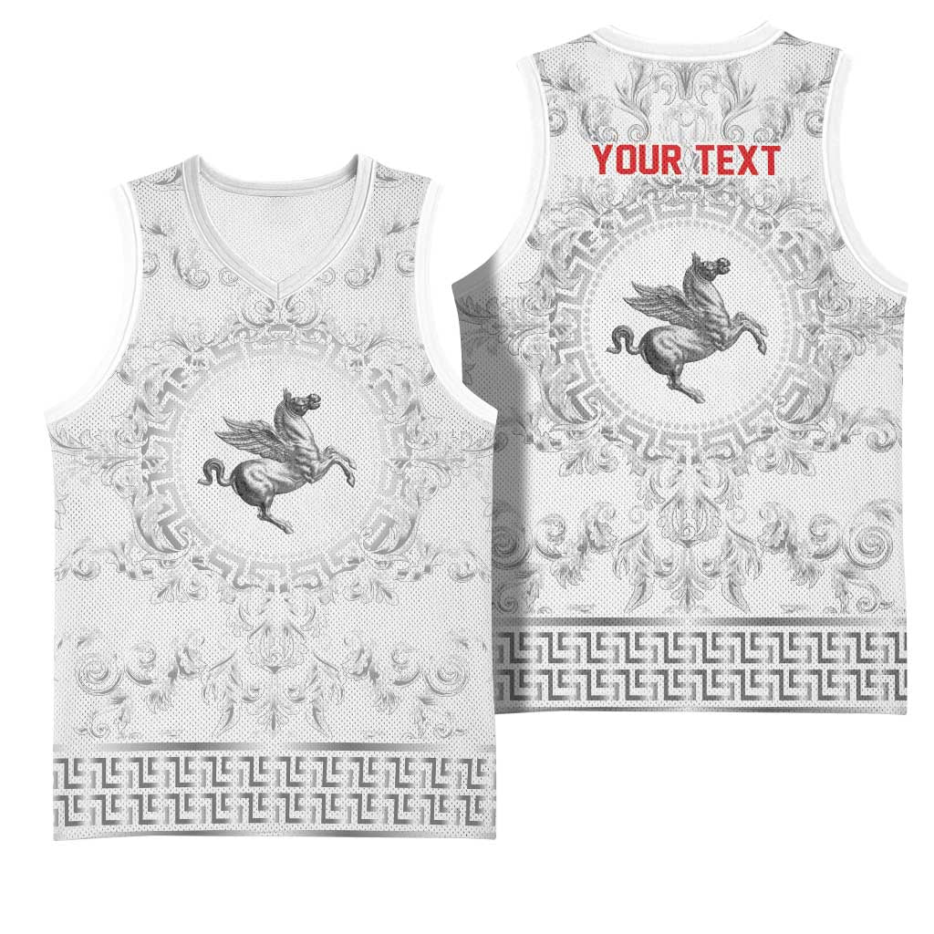 Personalized Italy Tuscany Basketball Jersey Baroque Motif