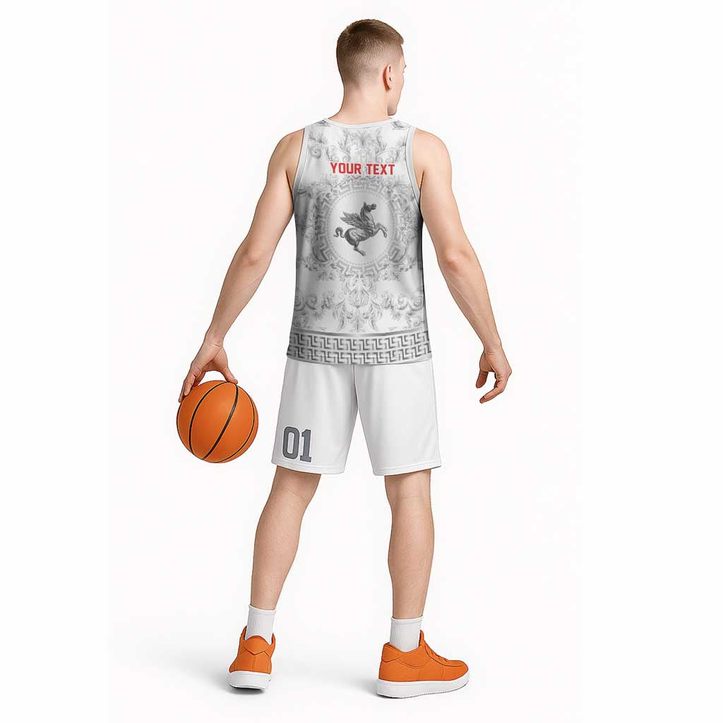 Personalized Italy Tuscany Basketball Jersey Baroque Motif