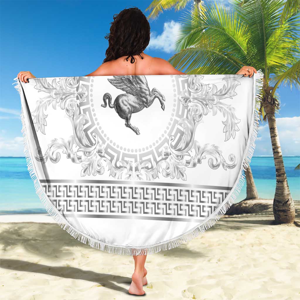 Personalized Italy Tuscany Beach Blanket Baroque Motif