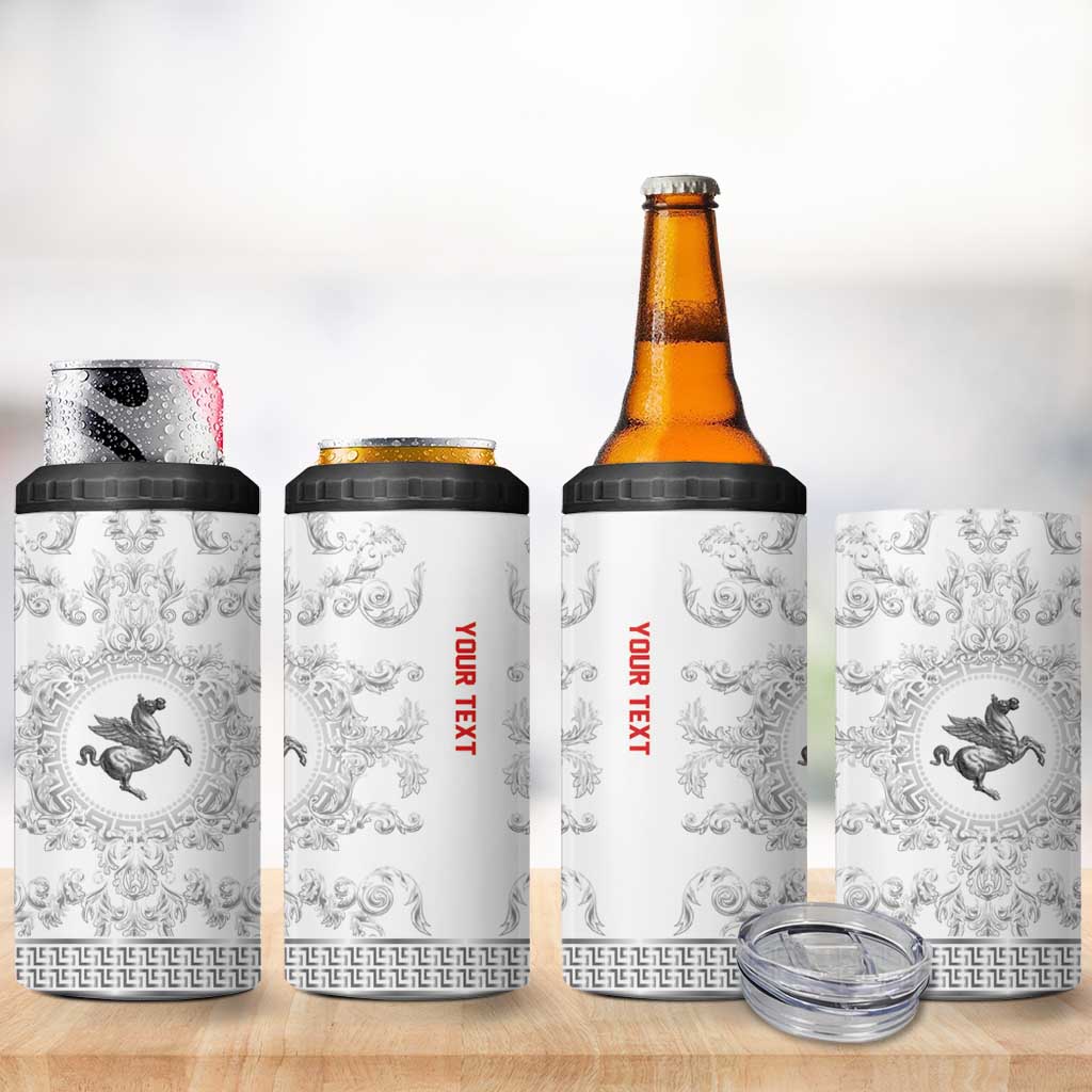 Personalized Italy Tuscany 4 in 1 Can Cooler Tumbler Baroque Motif