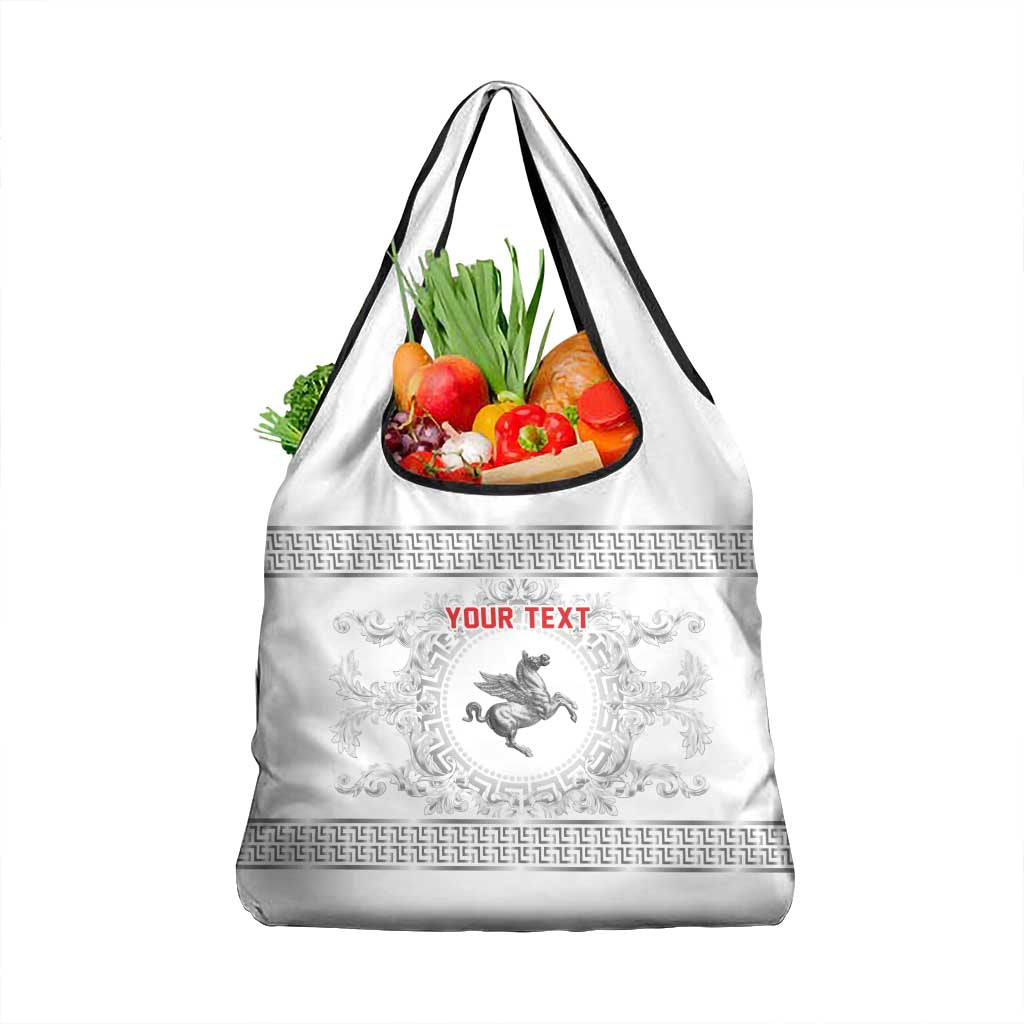 Personalized Italy Tuscany Grocery Bag Baroque Motif