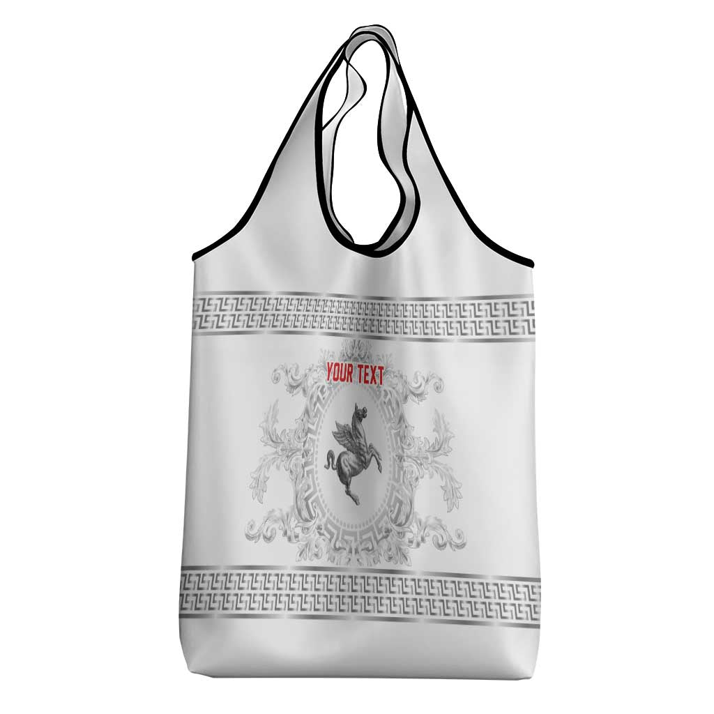 Personalized Italy Tuscany Grocery Bag Baroque Motif