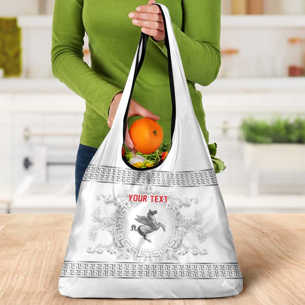 Personalized Italy Tuscany Grocery Bag Baroque Motif
