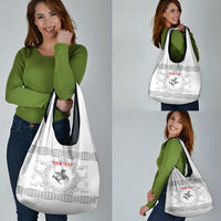 Personalized Italy Tuscany Grocery Bag Baroque Motif