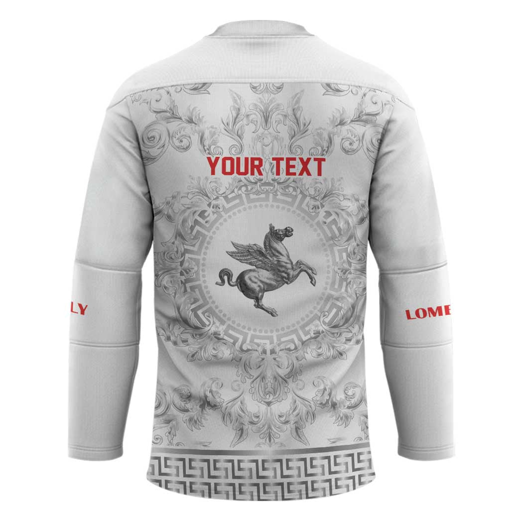 Personalized Italy Tuscany Hockey Jersey Baroque Motif