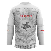 Personalized Italy Tuscany Hockey Jersey Baroque Motif