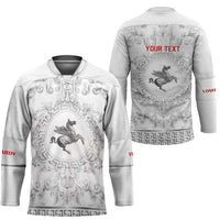 Personalized Italy Tuscany Hockey Jersey Baroque Motif