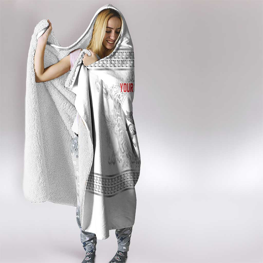 Personalized Italy Tuscany Hooded Blanket Baroque Motif