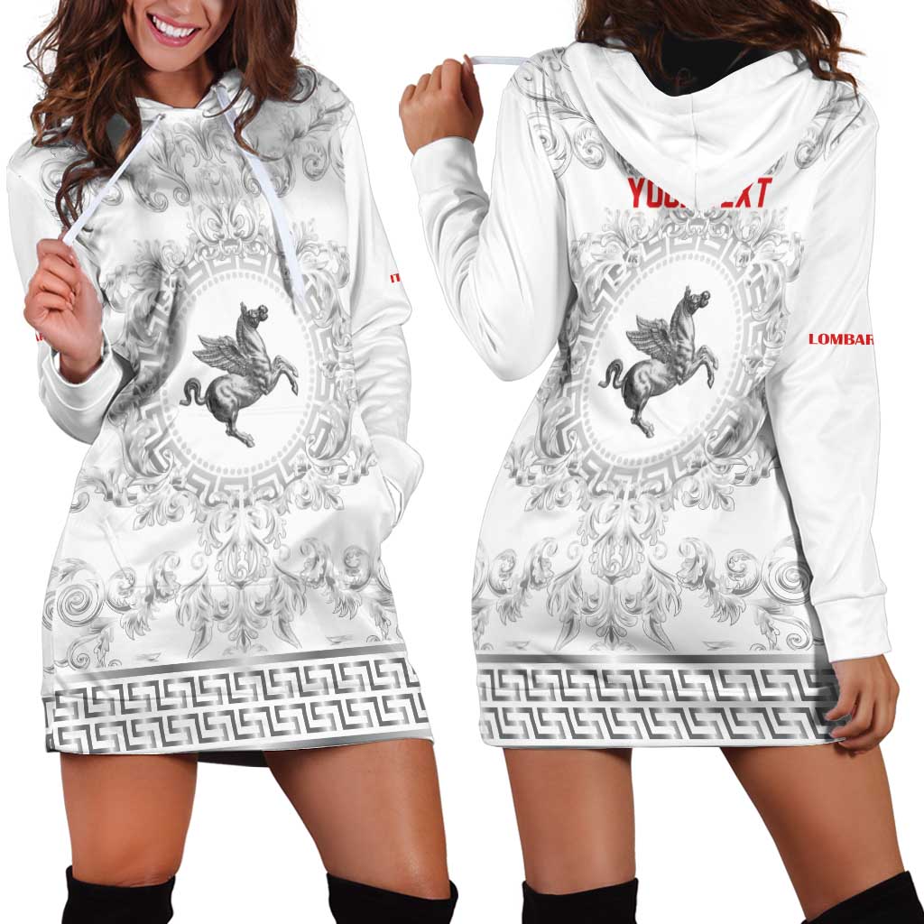 Personalized Italy Tuscany Hoodie Dress Baroque Motif