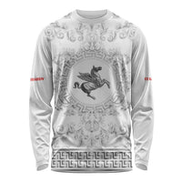Personalized Italy Tuscany Long Sleeve Shirt Baroque Motif