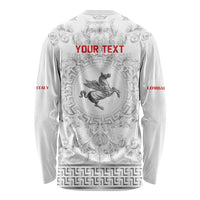 Personalized Italy Tuscany Long Sleeve Shirt Baroque Motif