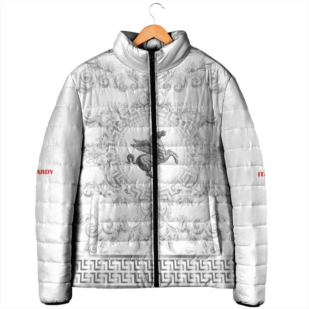 Personalized Italy Tuscany Padded Jacket Baroque Motif