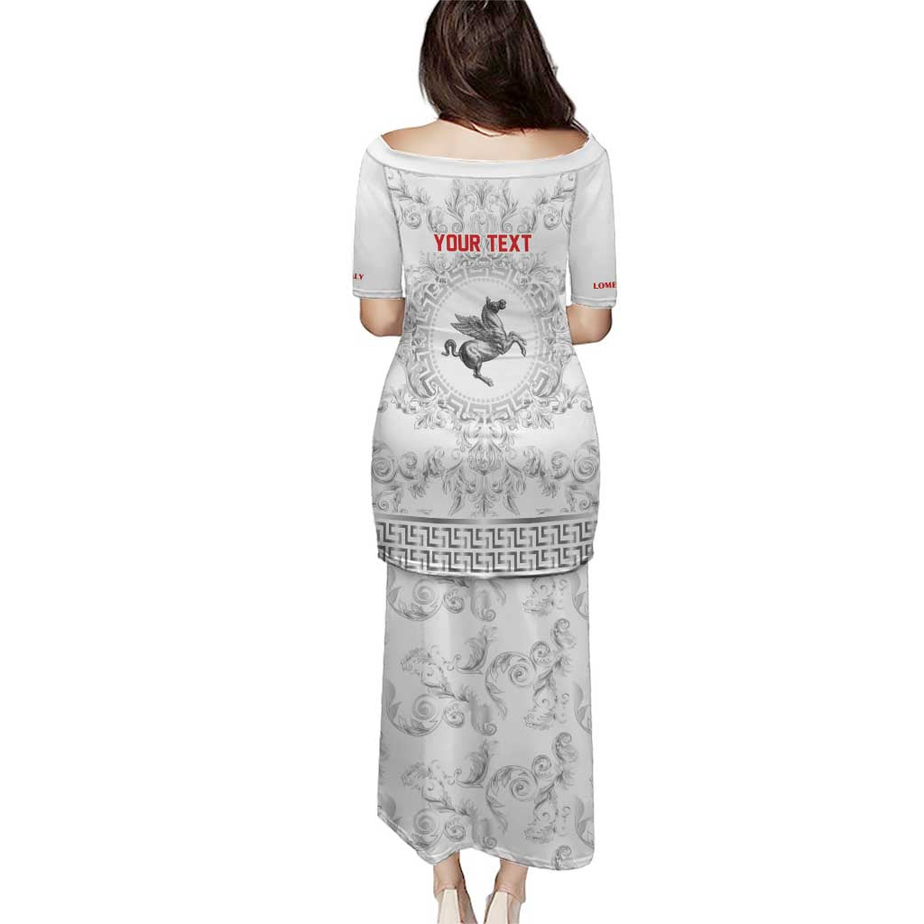 Personalized Italy Tuscany Puletasi Baroque Motif