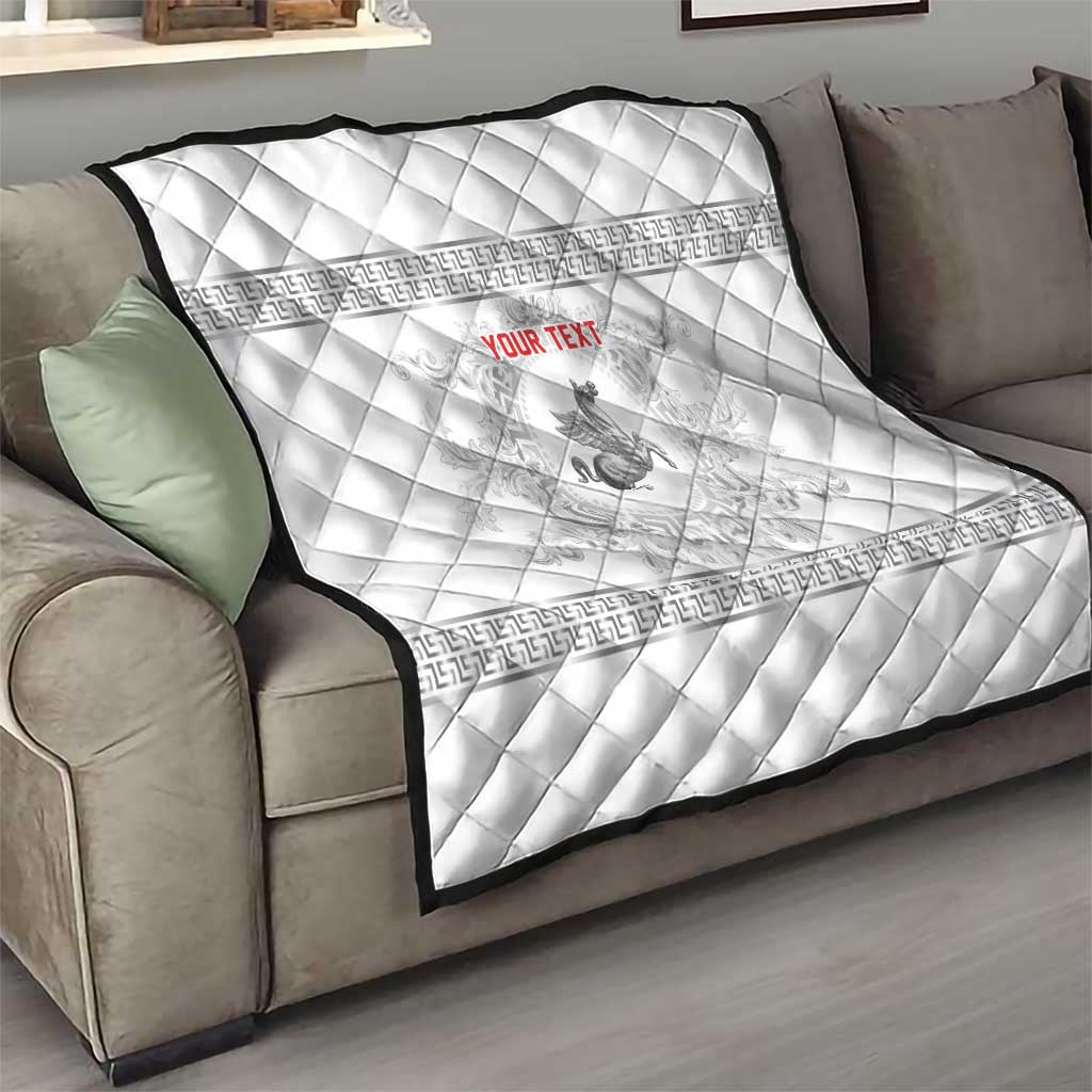 Personalized Italy Tuscany Quilt Baroque Motif