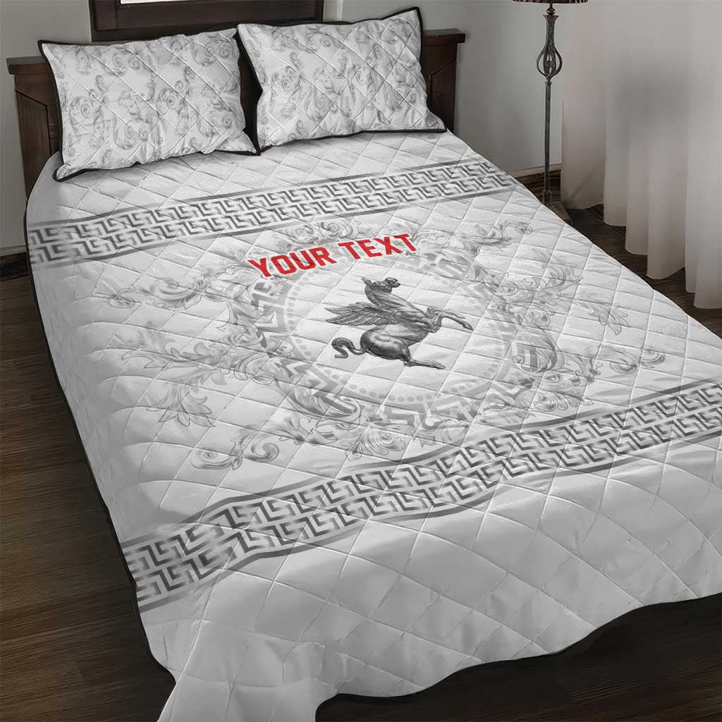 Personalized Italy Tuscany Quilt Bed Set Baroque Motif