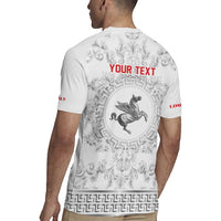 Personalized Italy Tuscany Rugby Jersey Baroque Motif