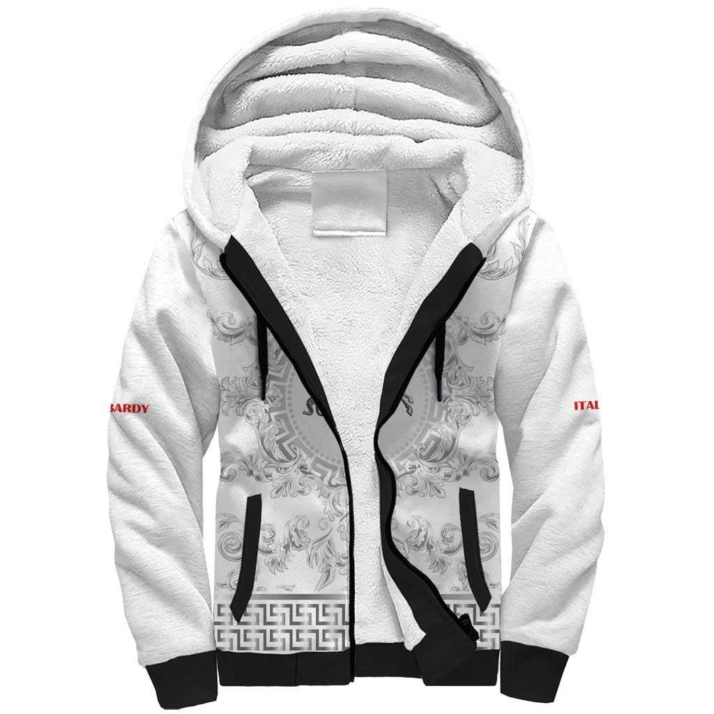 Personalized Italy Tuscany Sherpa Hoodie Baroque Motif