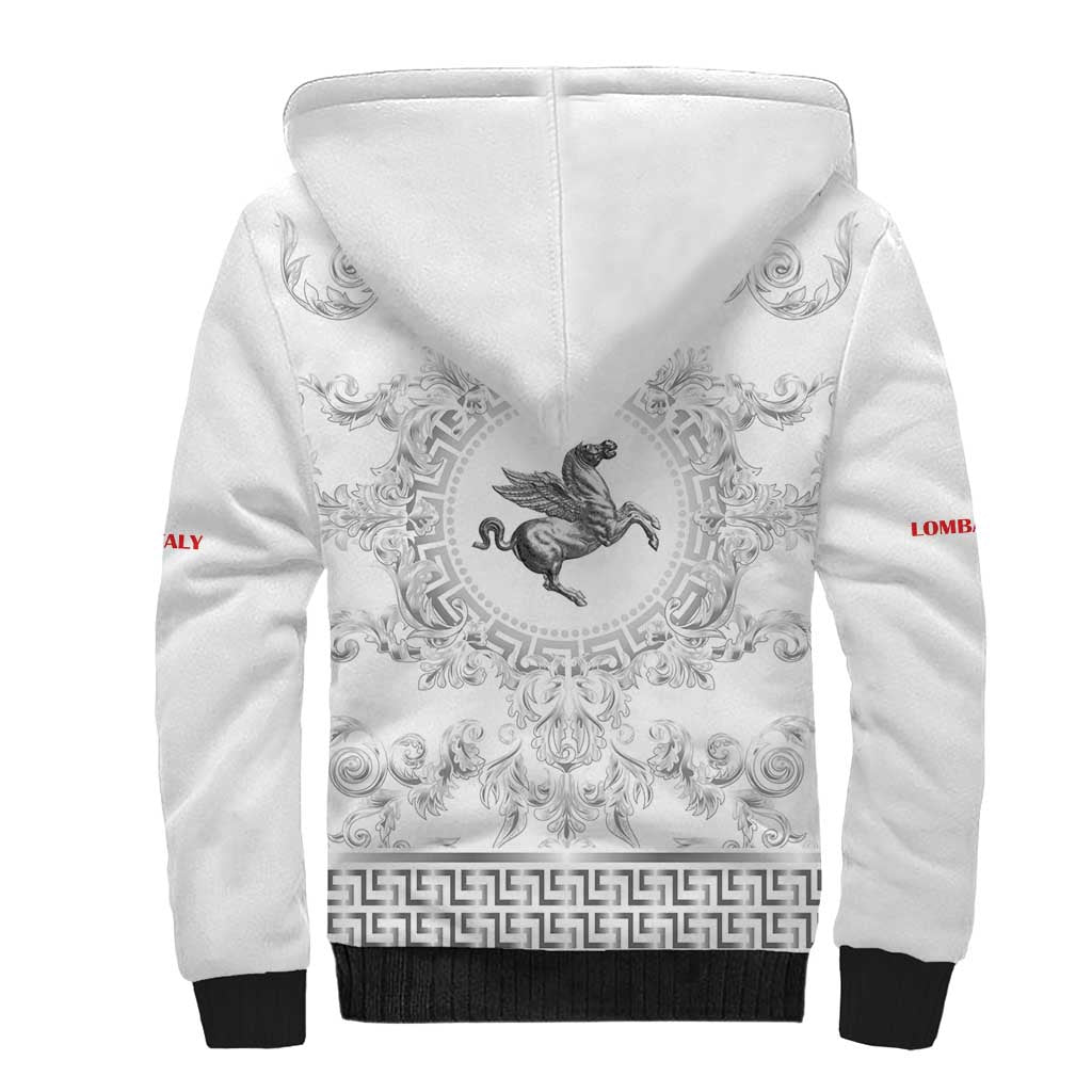 Personalized Italy Tuscany Sherpa Hoodie Baroque Motif