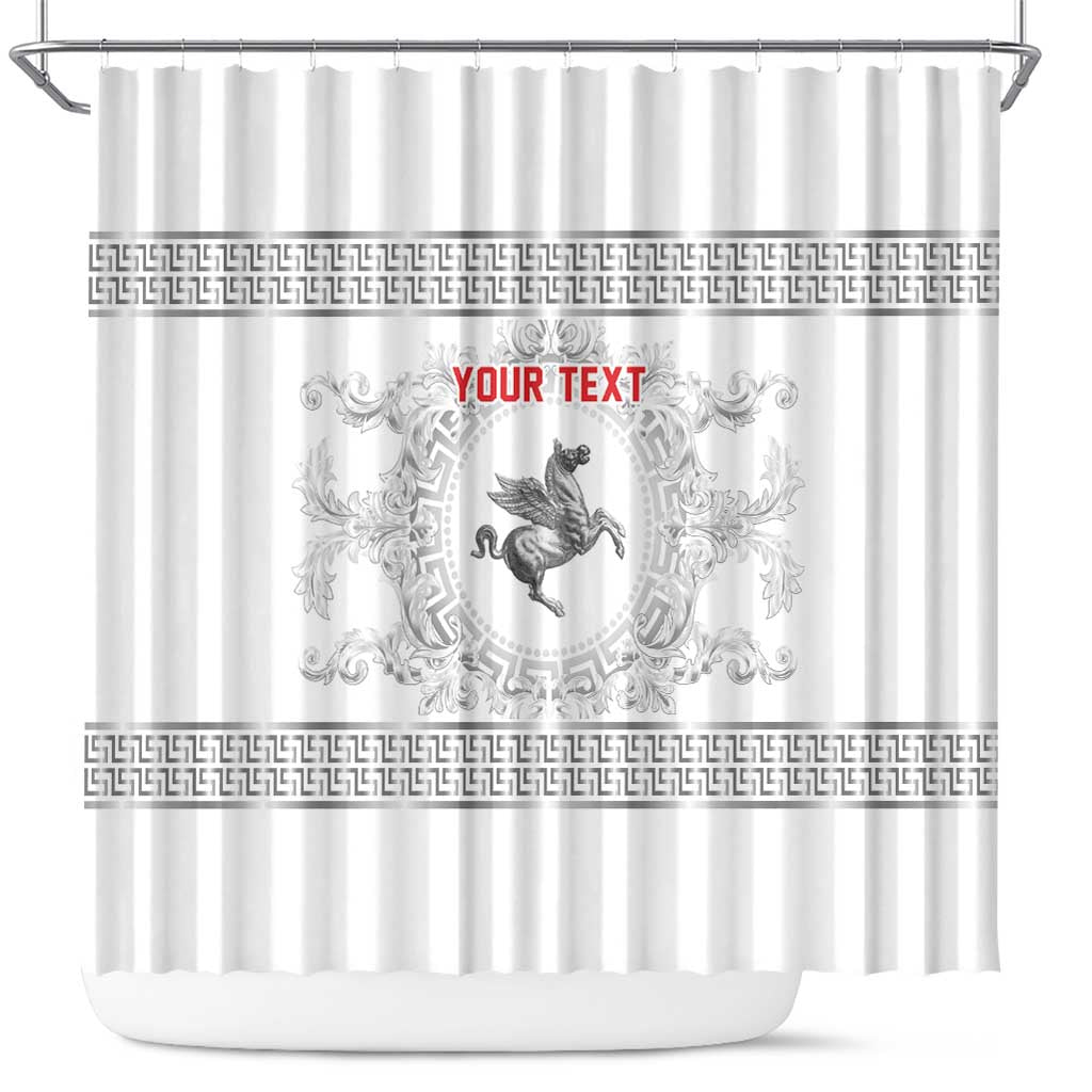 Personalized Italy Tuscany Shower Curtain Baroque Motif