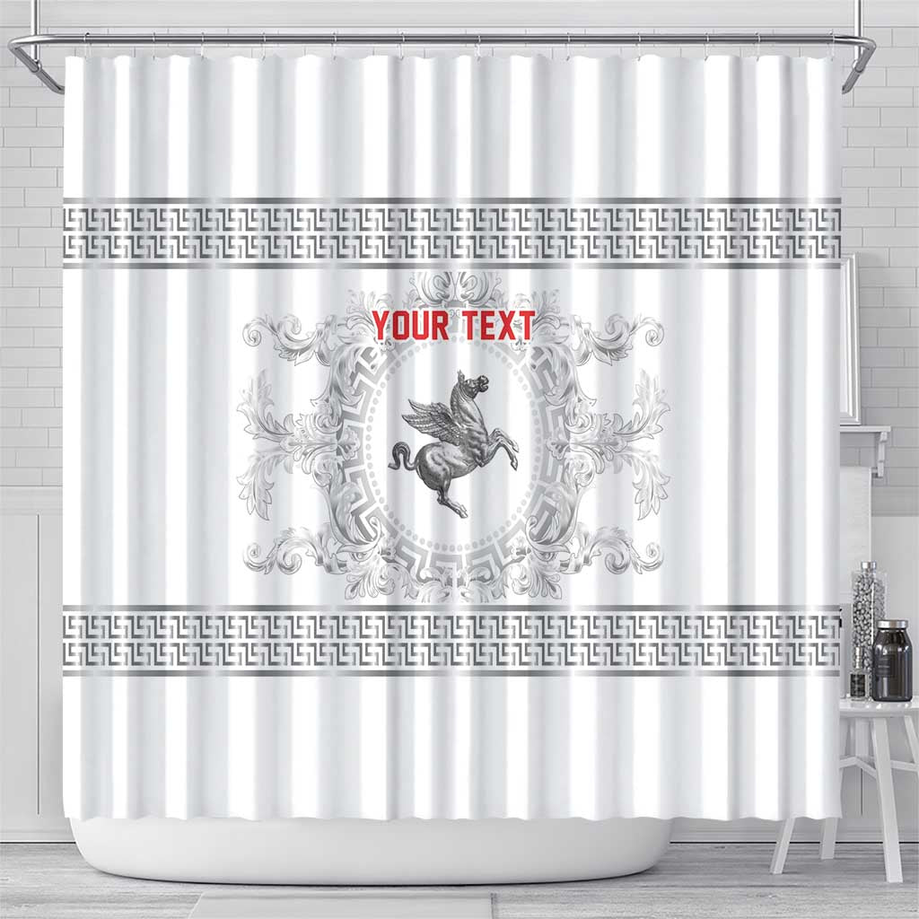Personalized Italy Tuscany Shower Curtain Baroque Motif
