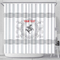 Personalized Italy Tuscany Shower Curtain Baroque Motif