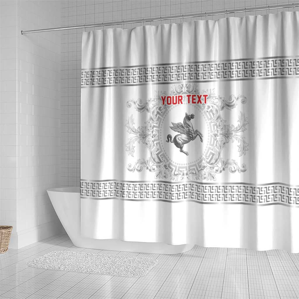 Personalized Italy Tuscany Shower Curtain Baroque Motif