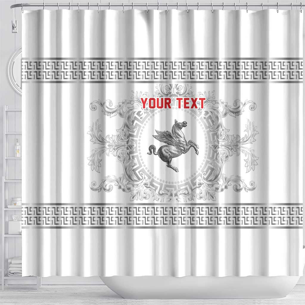 Personalized Italy Tuscany Shower Curtain Baroque Motif
