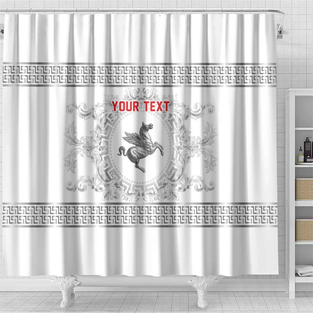 Personalized Italy Tuscany Shower Curtain Baroque Motif