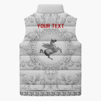 Personalized Italy Tuscany Sleeveless Puffer Jacket Baroque Motif