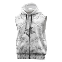 Personalized Italy Tuscany Sleeveless Zip Hoodie Baroque Motif