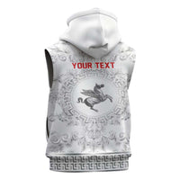 Personalized Italy Tuscany Sleeveless Zip Hoodie Baroque Motif