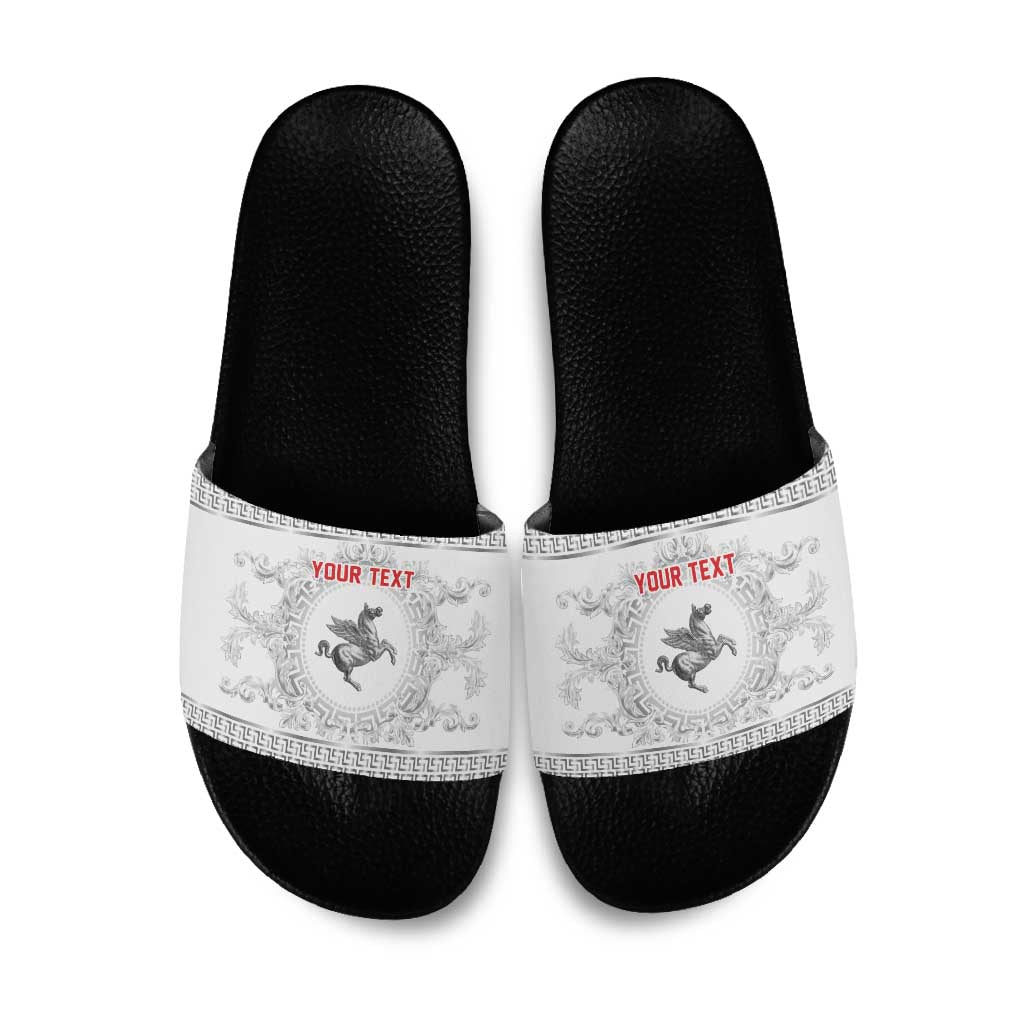 Personalized Italy Tuscany Slide Sandals Baroque Motif