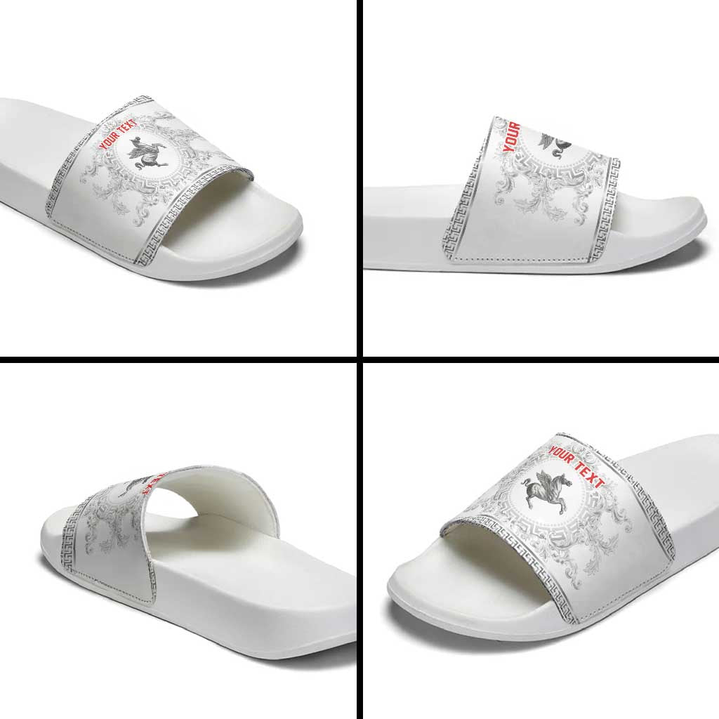 Personalized Italy Tuscany Slide Sandals Baroque Motif