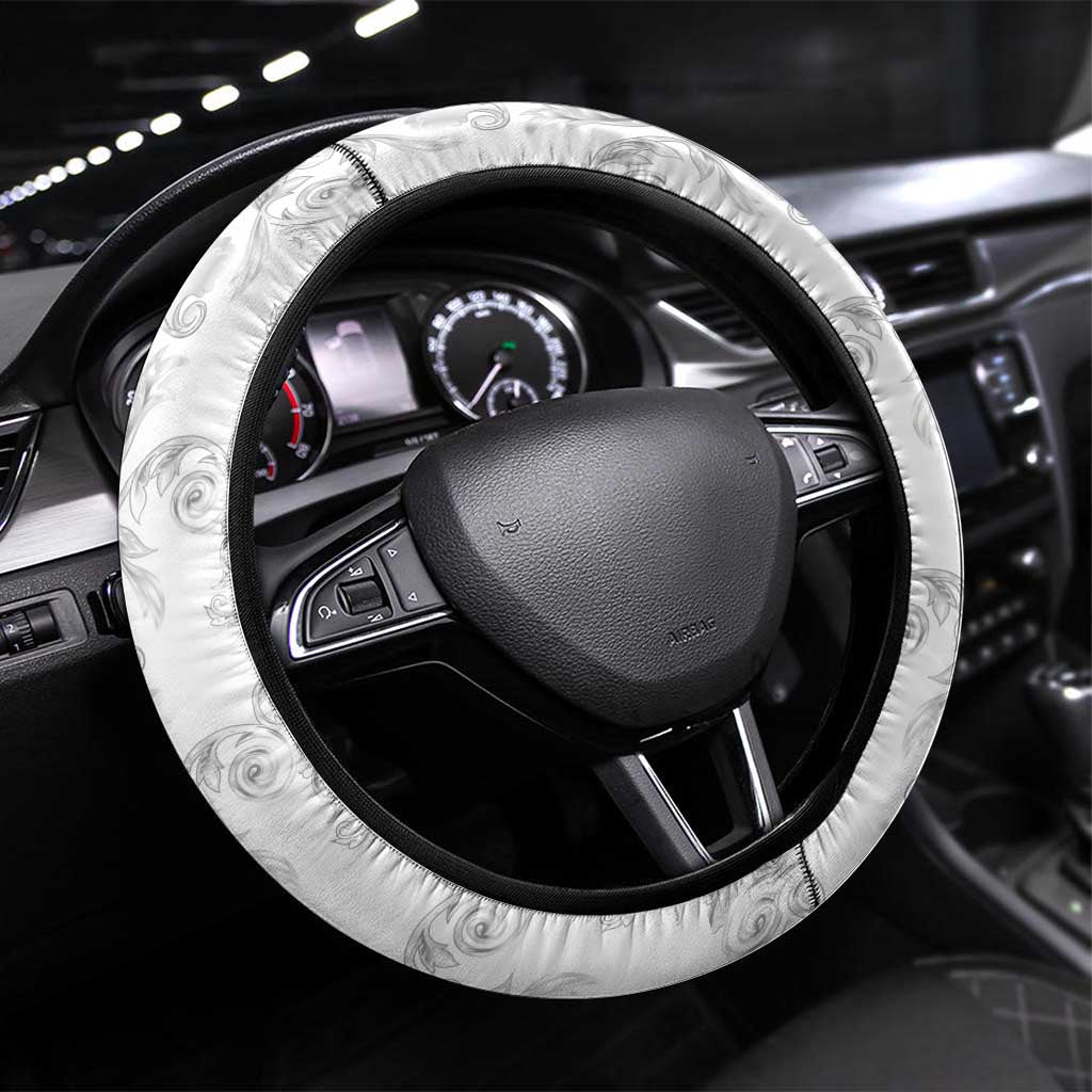 Italy Tuscany Steering Wheel Cover Baroque Motif