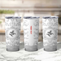Personalized Italy Tuscany Tumbler Cup Baroque Motif
