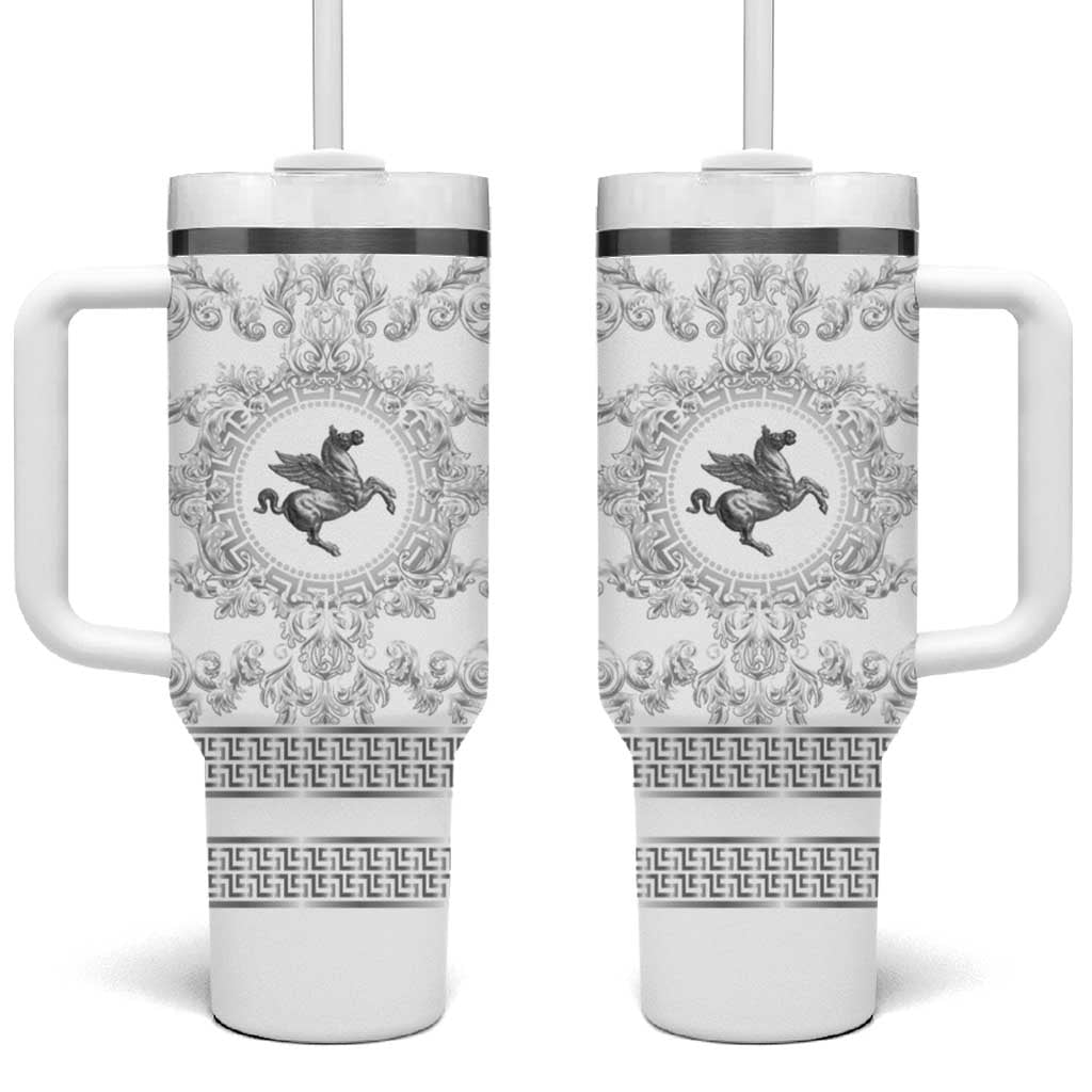 Personalized Italy Tuscany Tumbler With Handle Baroque Motif