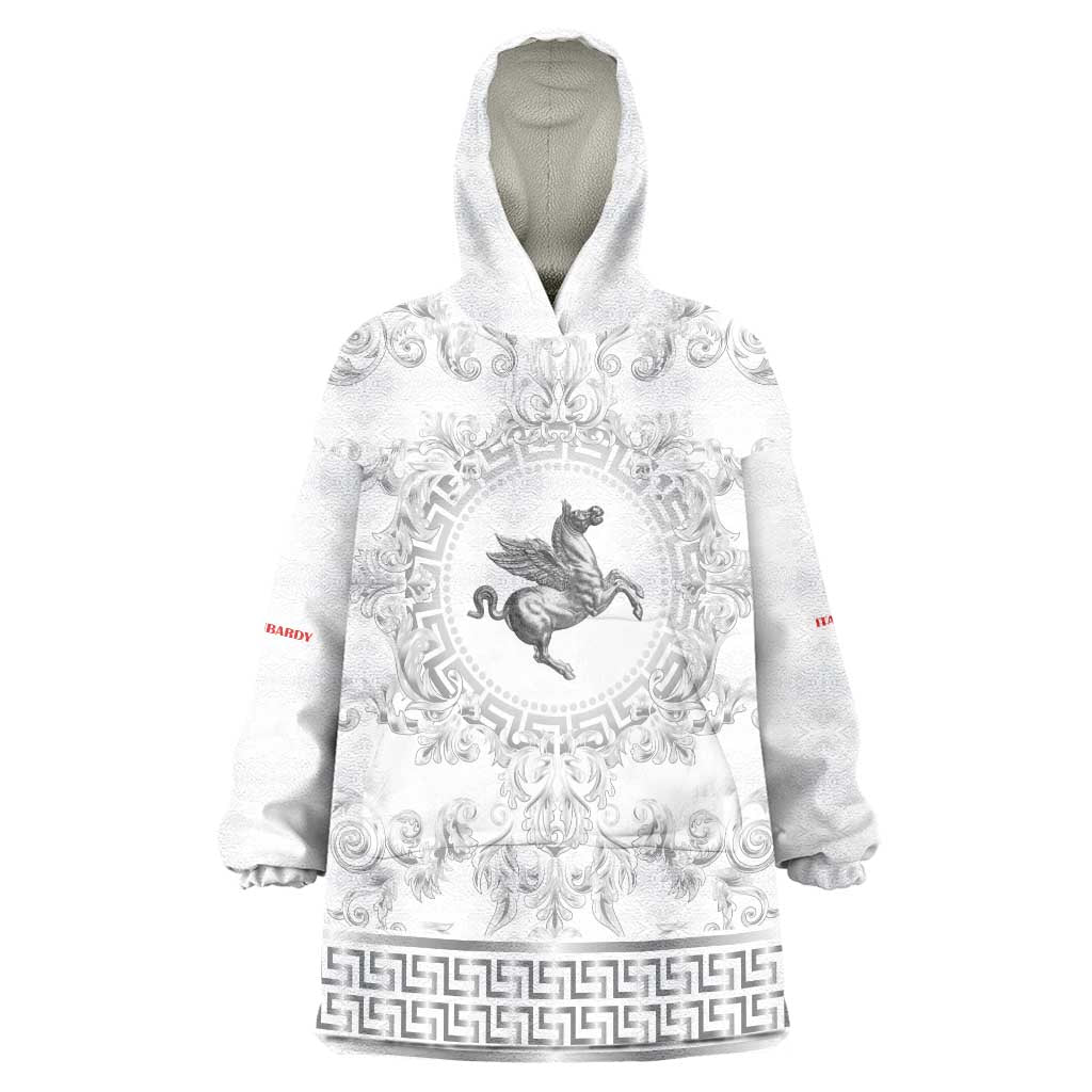 Personalized Italy Tuscany Wearable Blanket Hoodie Baroque Motif