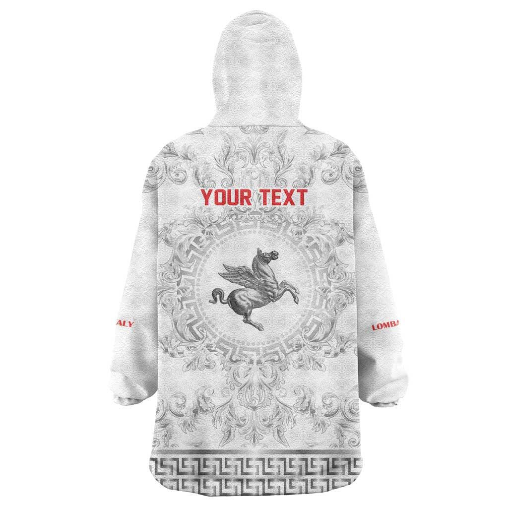 Personalized Italy Tuscany Wearable Blanket Hoodie Baroque Motif