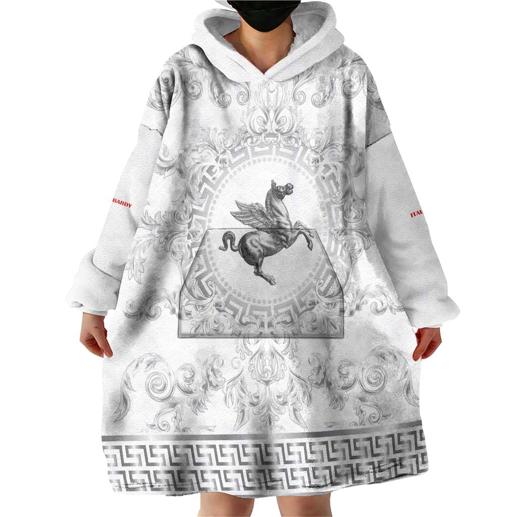 Personalized Italy Tuscany Wearable Blanket Hoodie Baroque Motif