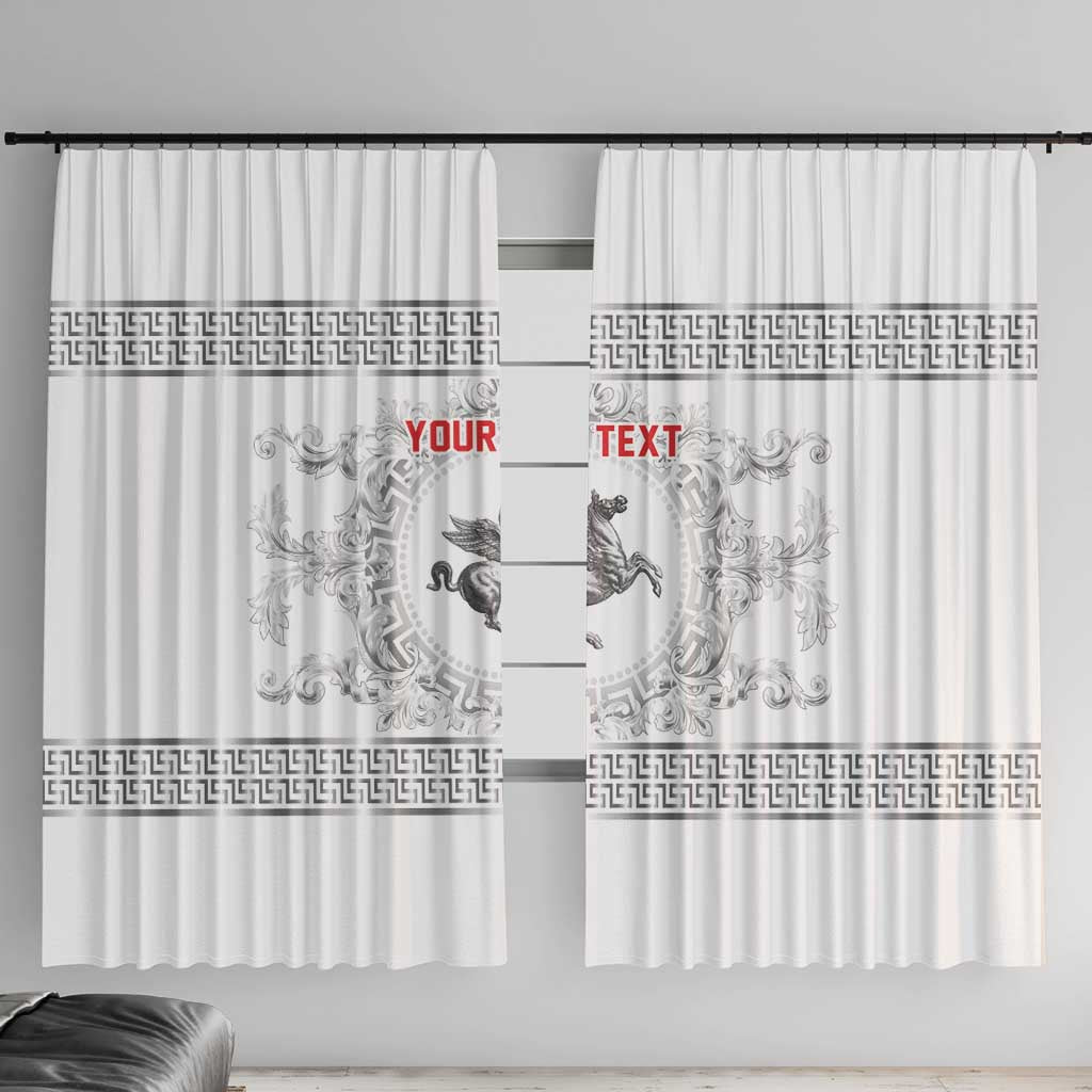Personalized Italy Tuscany Window Curtain Baroque Motif