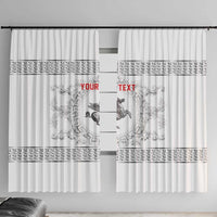 Personalized Italy Tuscany Window Curtain Baroque Motif